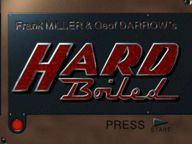 Hard Boiled title screen for Playstation